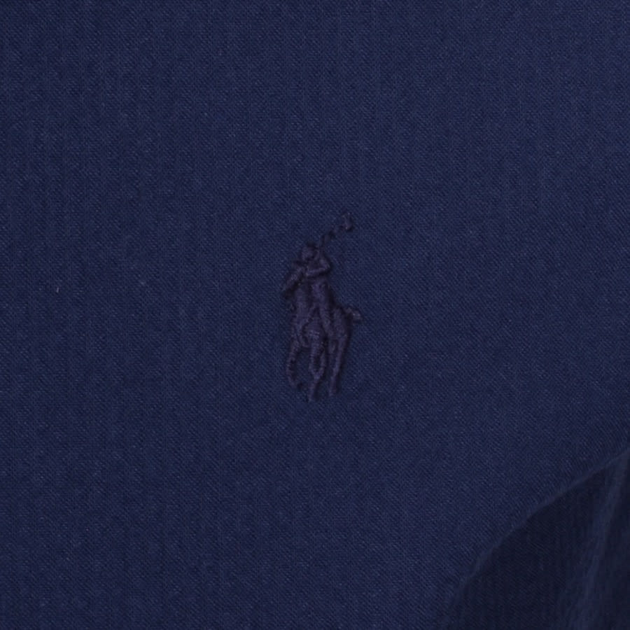 Alternative Image for ProductRalph Lauren Slim Fit Short Sleeve Shirt Navy3